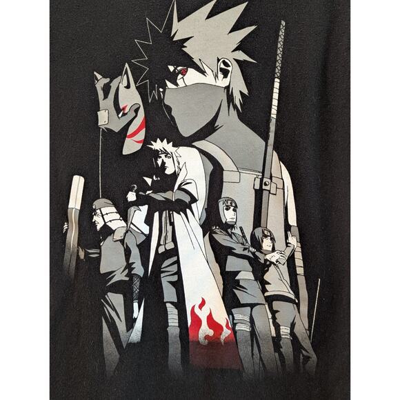 Naruto Shippuden Kakashi Story Ripple Junction Black T-Shirt Men's Size Small - Picture 1 of 5
